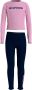 Tommy Hilfiger pyjama met logo roze donkerblauw Meisjes Stretchkatoen Ronde hals 152-164 - Thumbnail 6