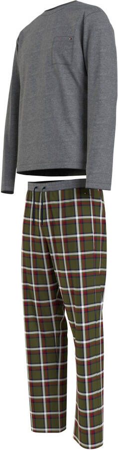 Tommy Hilfiger Underwear Pyjama LS PJ PANT SET met decoratieve borstzak (2-delig)
