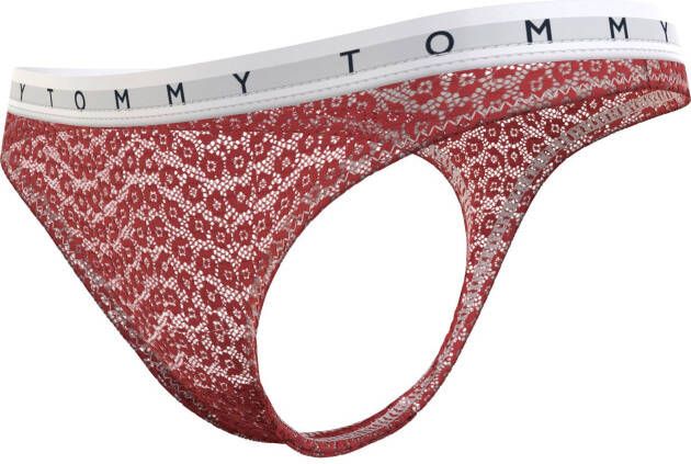 Tommy Hilfiger Underwear Slip 3 PACK THONG met tommy hilfiger merklabel (set 3 stuks Set van 3)