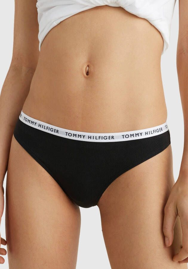Tommy Hilfiger Underwear T-string met smalle logoboord (3 stuks)