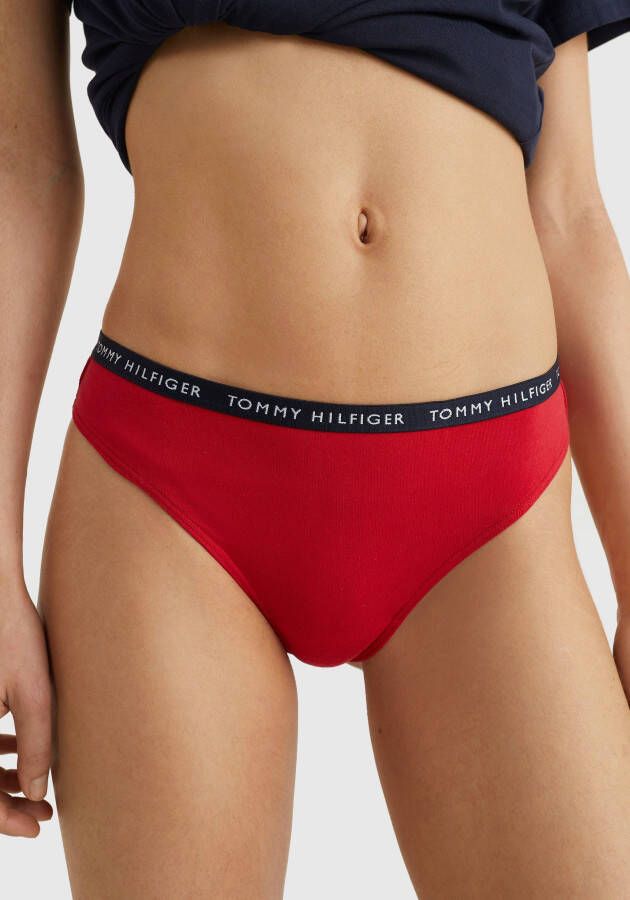 Tommy Hilfiger Underwear T-string met smalle logoboord (3 stuks)