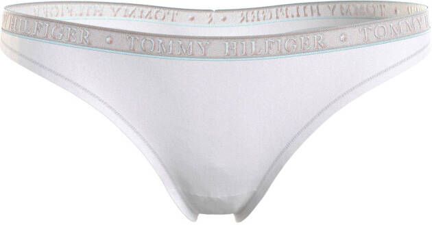 Tommy Hilfiger Underwear T-string LACE 3P THONG (EXT SIZES) met tommy hilfiger logoband (Set van 3)