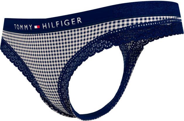 Tommy Hilfiger Underwear T-string THONG PRINT met logo-opschrift bij de band