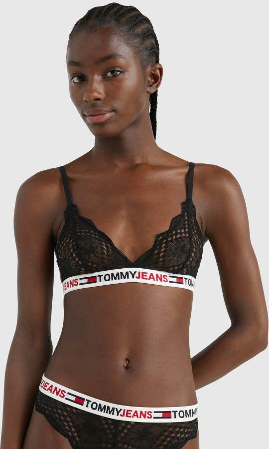 Tommy Hilfiger Underwear Triangel-bh met tommy hilfiger opschrift op de onderbusteband