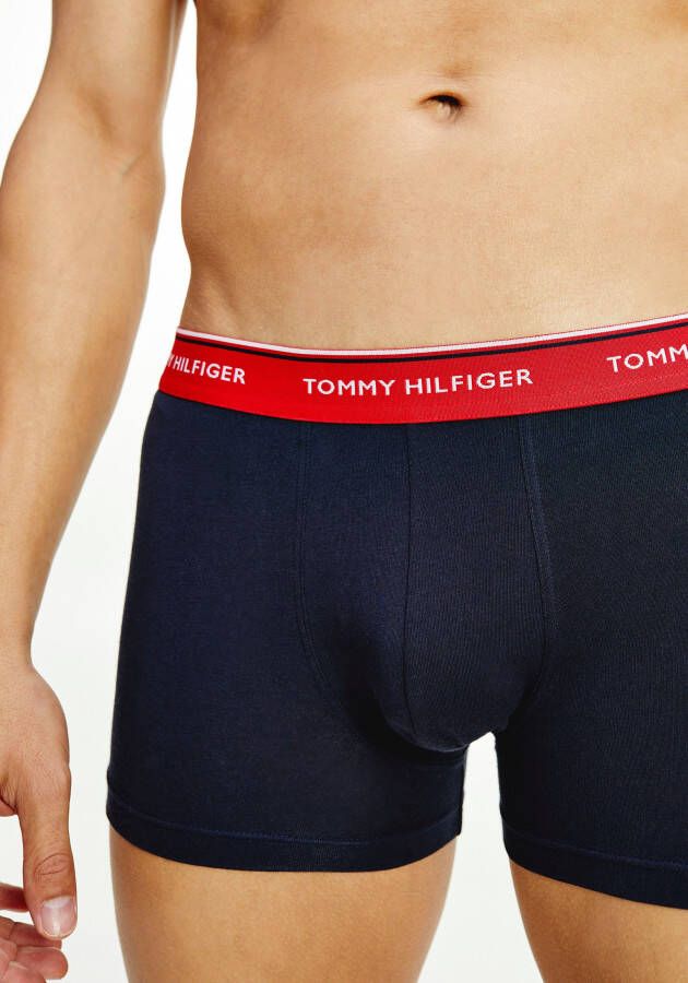Tommy Hilfiger Underwear Trunk met logo op de tailleband (set 3 stuks Set van 3)