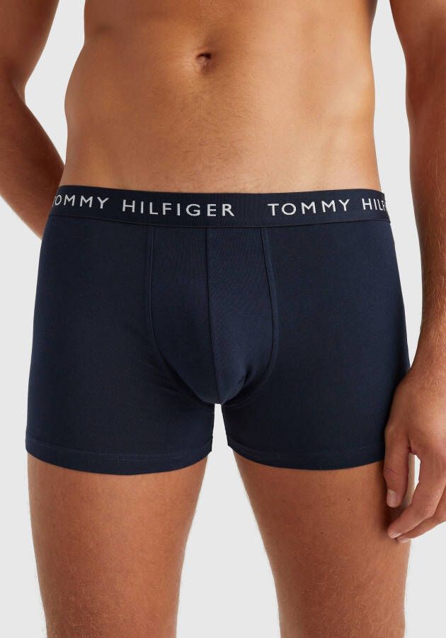 Tommy Hilfiger Underwear Trunk met logo op de tailleband (set 3 stuks Set van 3)