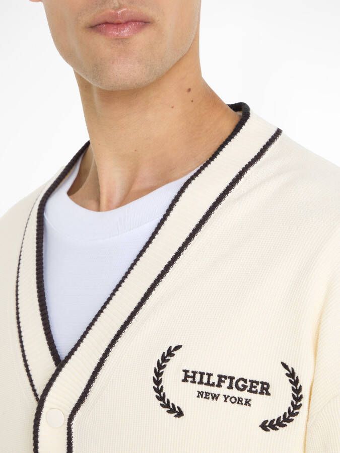Tommy Hilfiger Vest MONOTYPE TIPPED CARDIGAN