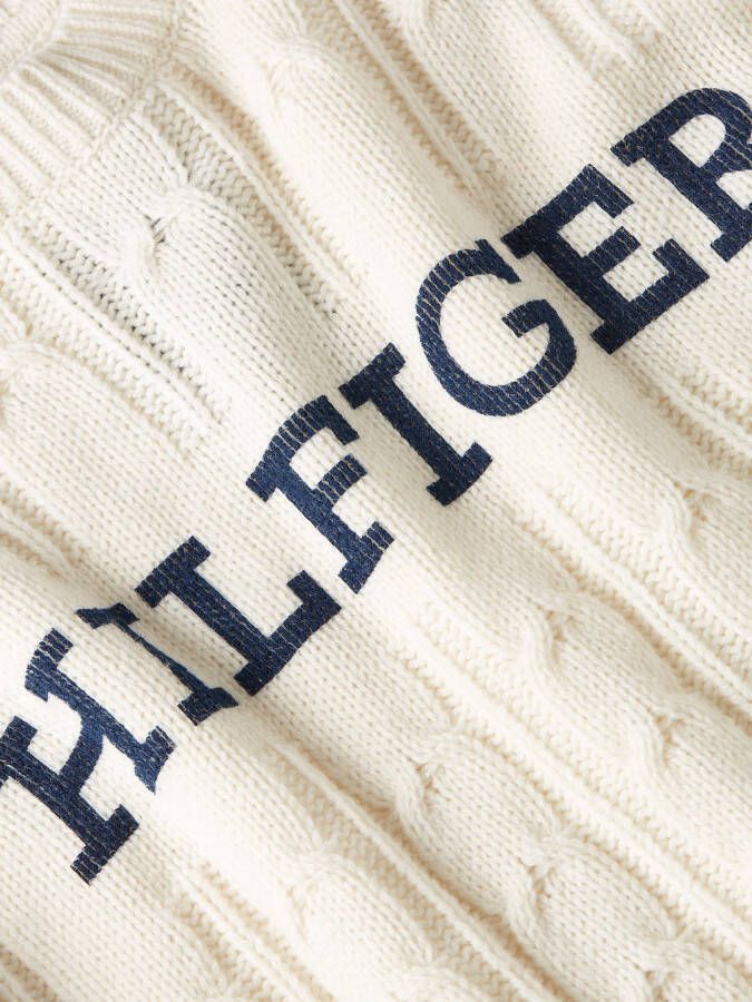 Tommy Hilfiger Wollen trui CABLE MONOTYPE CREW NECK