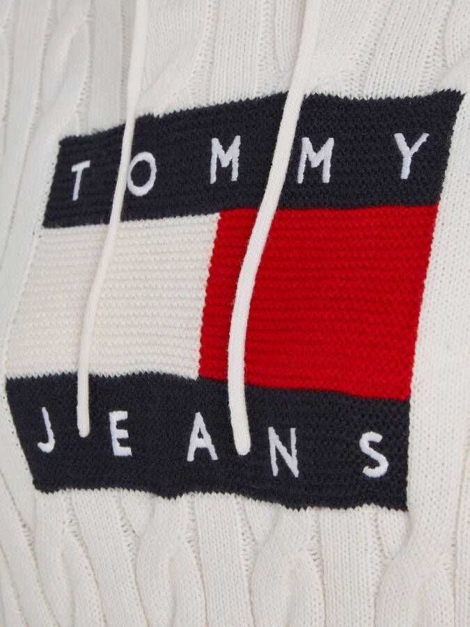 TOMMY JEANS Capuchontrui TJW CENTER FLAG CABLE HOODIE