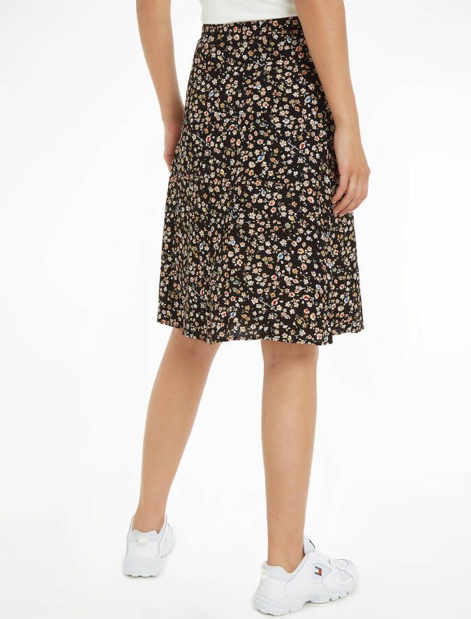 TOMMY JEANS Comfortrok TJW FLORAL FLARE MIDI SKIRT