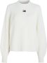 Tommy Jeans Witte dames sweater van biologisch katoen met coltrui White Dames - Thumbnail 5