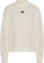 Tommy Jeans Witte dames sweater van biologisch katoen met coltrui White Dames - Thumbnail 8
