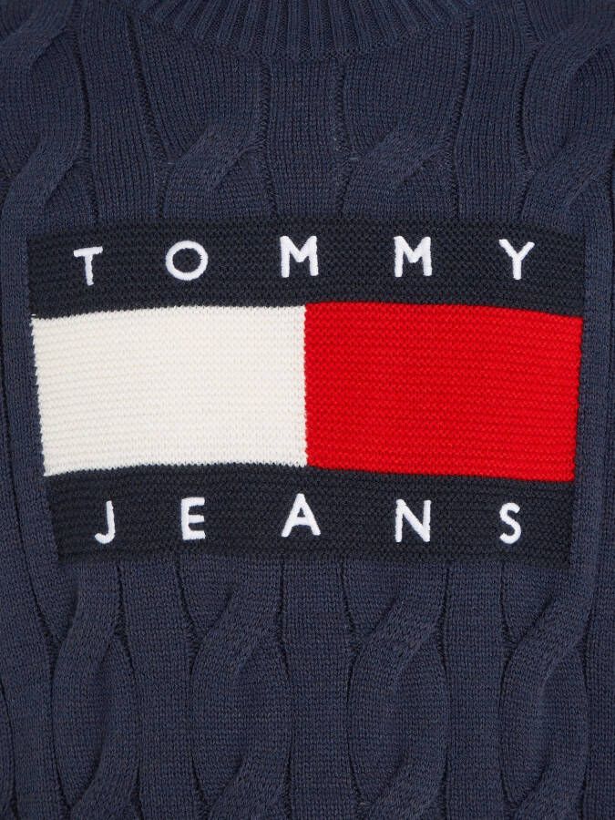 TOMMY JEANS Gebreide trui TJM RLX FLAG CABLE KNIT SWEATER