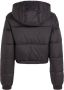 Tommy Hilfiger Gerecyclede Nylon Cropped Puffer Jas Black Dames - Thumbnail 6
