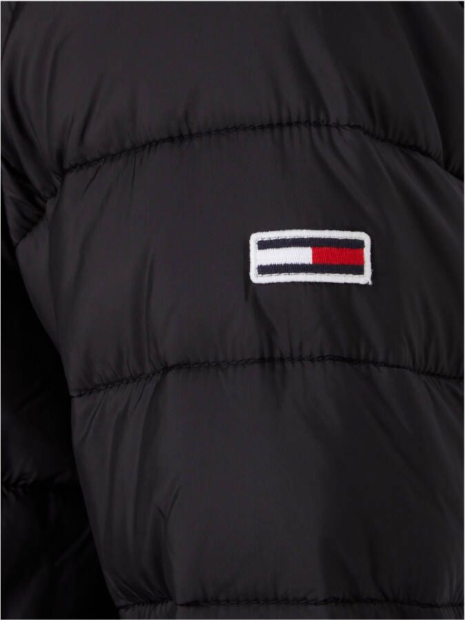 TOMMY JEANS Gewatteerde jas TJW Quilted Tape Hooded Jacket met boorden met -logo