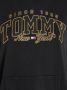 Tommy Jeans Gedrukte Logo Hoodie Relief Black Dames - Thumbnail 6