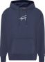 Tommy Hilfiger Blauwe hoodie met lange mouwen en gerecyclede vezels Blue Heren - Thumbnail 4