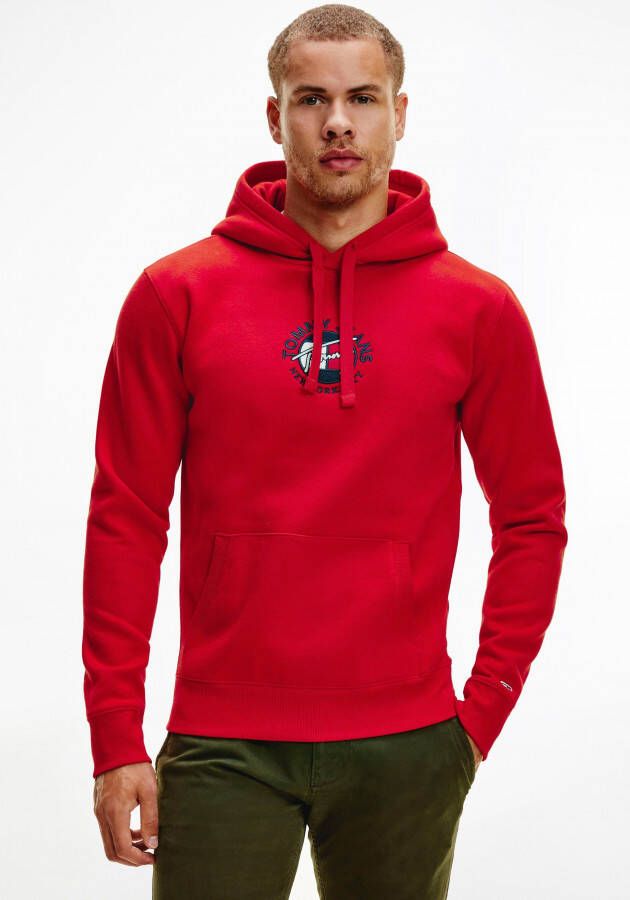 Tommy Jeans Gezellig Rundvlees Hoodie Red Heren