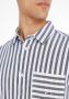 TOMMY JEANS Heren Overhemden Tjm Clsc Ls Stripe Linen Shirt Blauw wit Gestreept - Thumbnail 7