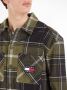Tommy Jeans geruit flanellen loose fit overshirt drab olive green check - Thumbnail 4