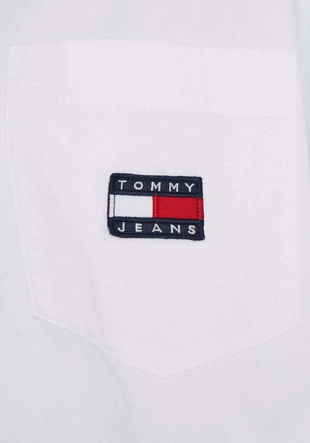 TOMMY JEANS Overhemdblouse TJW SUPER OVERSIZED SHIRT met borstzak en button-downkraag