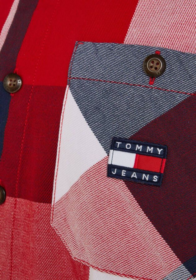 Tommy Jeans Plus Geruit overhemd TJM PLUS BOLD CHECK OVERSHIRT met overhemdkraag
