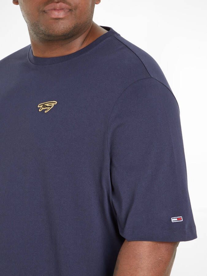 Tommy Jeans Big & Tall regular fit T-shirt met logo en patches twilight navy - Foto 2