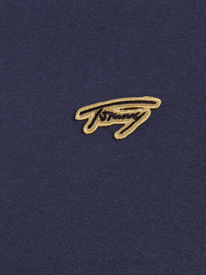Tommy Jeans Big & Tall regular fit T-shirt met logo en patches twilight navy - Foto 4