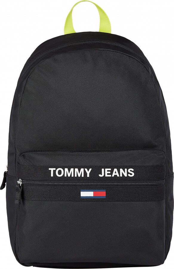 Tommy Hilfiger Heren Zwarte Rugzak met Contrastdetails Black Heren