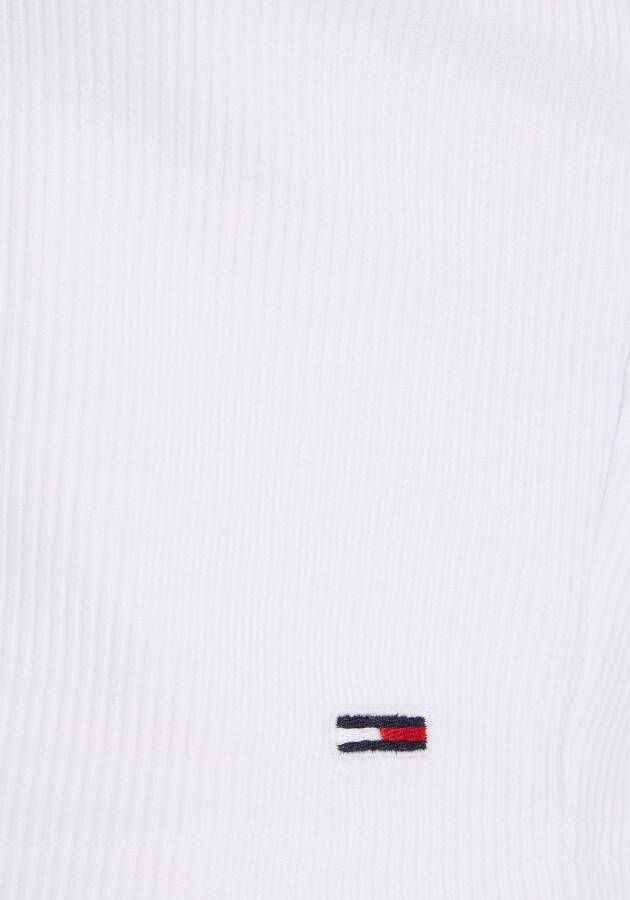 TOMMY JEANS Shirt met halterbandjes TJW RIB HALTERNECK TOP 2 draagvarianten
