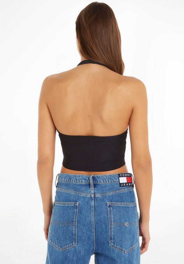 TOMMY JEANS Shirt met halterbandjes TJW RIB HALTERNECK TOP