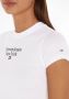 Tommy Jeans Wit Bedrukt T-shirt Lente Zomer Vrouwen White Dames - Thumbnail 6