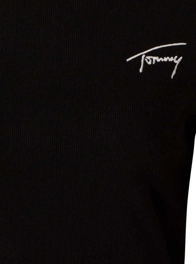 TOMMY JEANS Shirt met lange mouwen TJW BABY HIGHNECK SIGNATURE met geborduurd handtekening