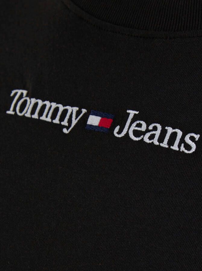 TOMMY JEANS Shirt met lange mouwen TJW BABY SERIF LINEAR LS met geborduurd logo-opschrift