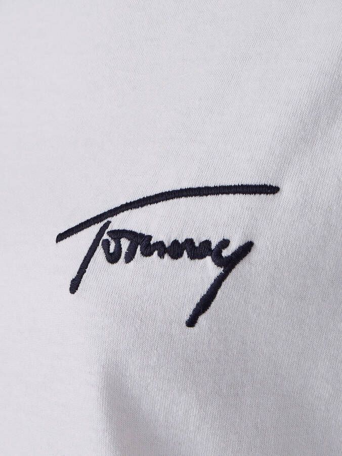 TOMMY JEANS Shirt met ronde hals TJW RLXD TOMMY SIGNATURE SS met tommy-signatuurborduursel