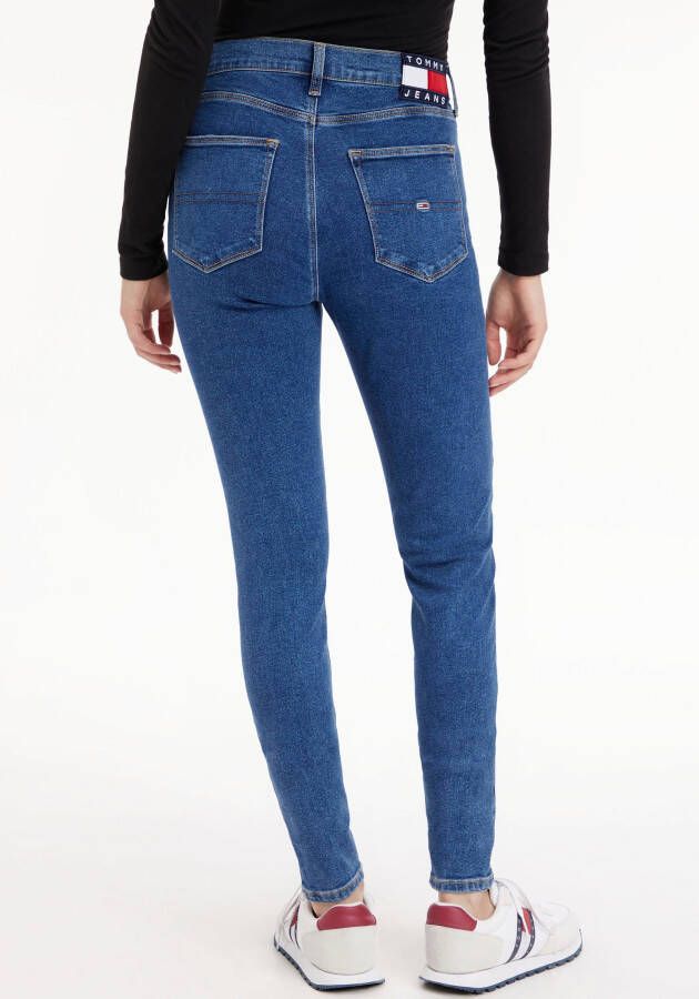 TOMMY JEANS Skinny fit jeans Sylvia met geborduurde merklabel