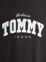 Tommy Hilfiger Lichte Crewneck Sweater Boxy Varsity Zwart Black Heren - Thumbnail 4