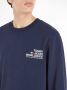 Tommy Hilfiger Entry Graphic Crew Sweatshirt Blue Heren - Thumbnail 4