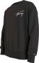 Tommy Hilfiger Zwarte Crewneck Sweatshirt met Lange Mouwen en Borduursel Black Heren - Thumbnail 2