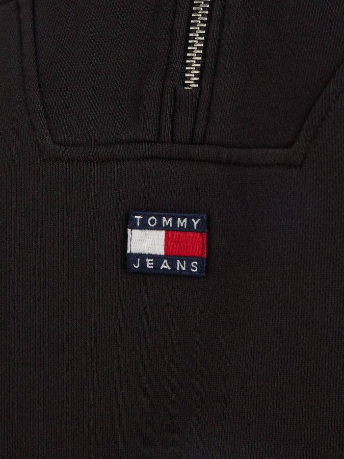 TOMMY JEANS Sweatshirt TJW BXY 1 4 ZIP XS BADGE met logobadge