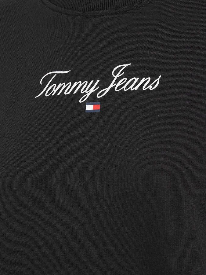TOMMY JEANS Sweatshirt TJW RLX ESSENTIAL LOGO 1 CREW met contrasterende band aan de binnenkant van de halslijn