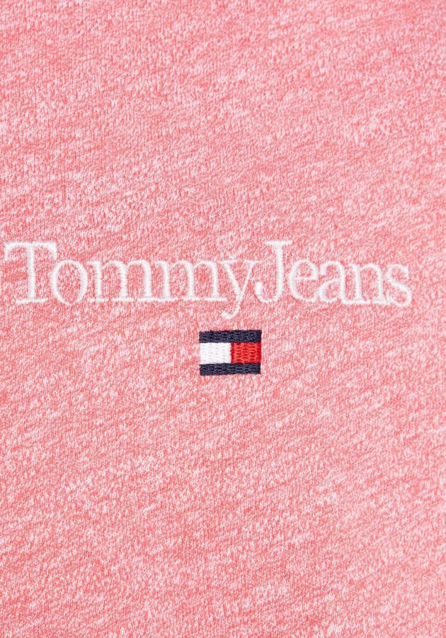 TOMMY JEANS T-shirt TJM REG HEATHERED SLUB TEE met een ronde hals