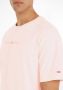 Tommy Jeans Heren T-shirt Roze Korte Mouw Ronde Hals Pink Heren - Thumbnail 8