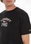 Tommy Jeans Heren Zwart T-shirt Ronde Hals Korte Mouw Black Heren - Thumbnail 4