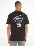 Tommy Jeans Zwarte Katoenen T-shirt NorHeren Pasvorm Korte Mouw Bedrukt Logo Black Heren - Thumbnail 2