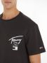 Tommy Jeans Zwarte Katoenen T-shirt NorHeren Pasvorm Korte Mouw Bedrukt Logo Black Heren - Thumbnail 3