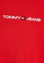 Tommy Jeans Heren Rode T-shirt Korte Mouw Herfst Winter Red Heren - Thumbnail 6