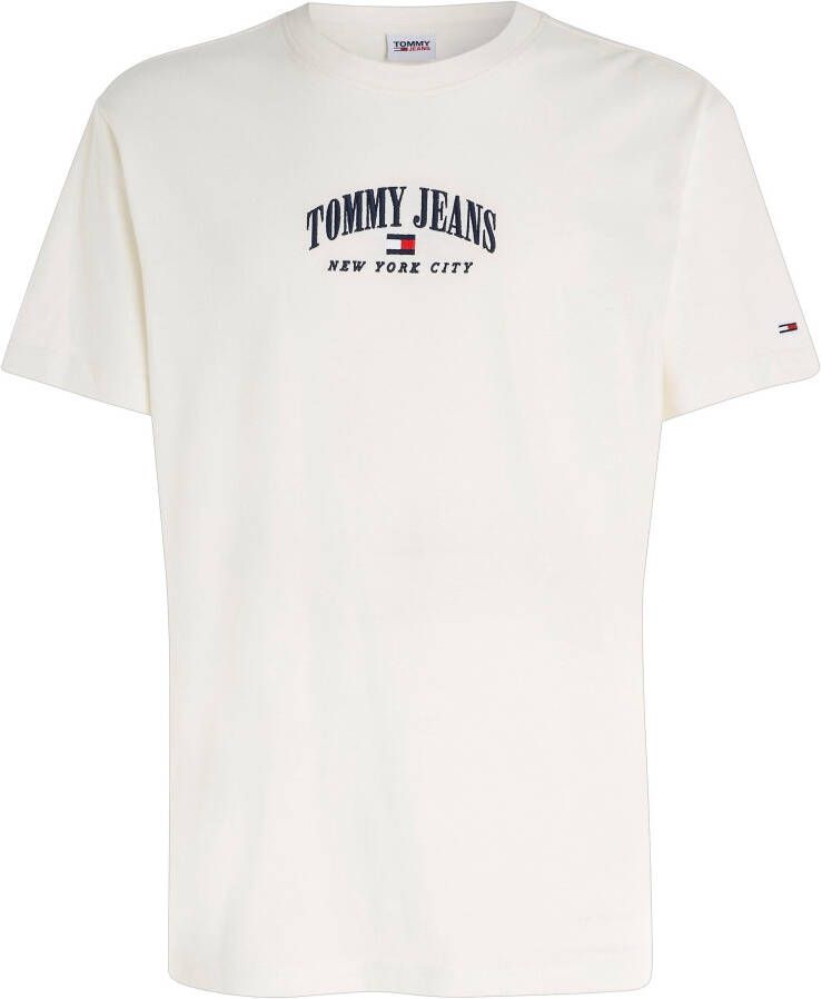 TOMMY JEANS T-shirt TJM CLSC SMALL VARSITY TEE met geborduurd logo