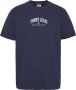 TOMMY JEANS Heren Polo's & T-shirts Tjm Clsc Small Varsity Tee Donkerblauw - Thumbnail 7