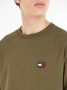 Tommy Jeans Basic Cotton Patch Logo T-Shirt Green Heren - Thumbnail 2
